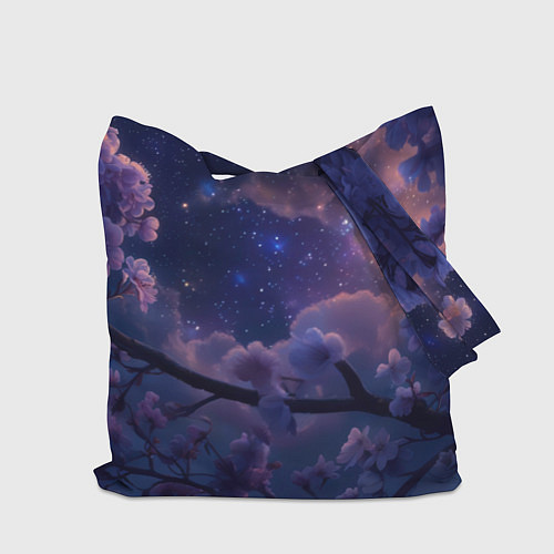 Сумка-шоппер Ночная сова на ветке / 3D-принт – фото 2