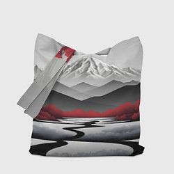 Сумка-шоппер Белые горы и красные деревья