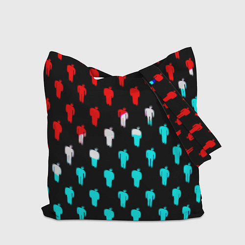 Сумка-шоппер Анархия человечки паттерн / 3D-принт – фото 2