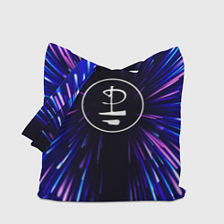 Сумка-шопер Pink Floyd neon energy, цвет: 3D-принт