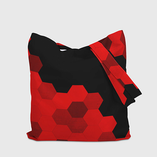 Сумка-шоппер GTA - red gradient посередине / 3D-принт – фото 2