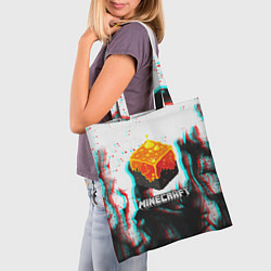 Сумка-шопер Minecraft glitch, цвет: 3D-принт — фото 2