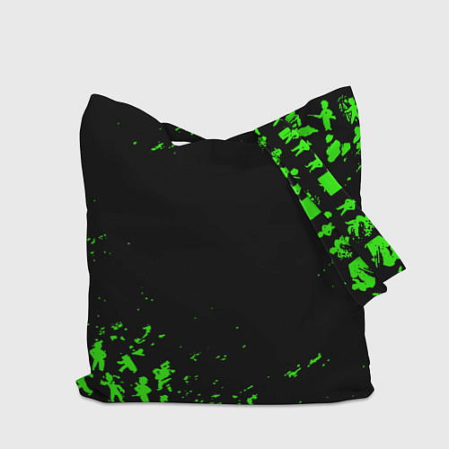 Сумка-шоппер Doom x fallout кислотное лого / 3D-принт – фото 2