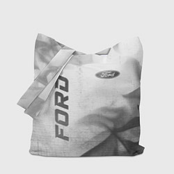 Сумка-шопер Ford - white gradient вертикально, цвет: 3D-принт