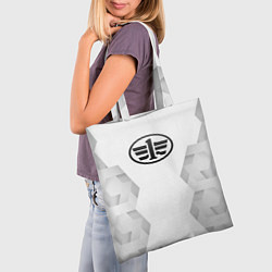 Сумка-шопер FAW white poly, цвет: 3D-принт — фото 2