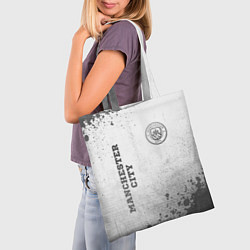 Сумка-шопер Manchester City - white gradient вертикально, цвет: 3D-принт — фото 2