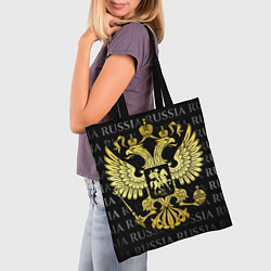 Сумка-шопер Золотой герб России, цвет: 3D-принт — фото 2