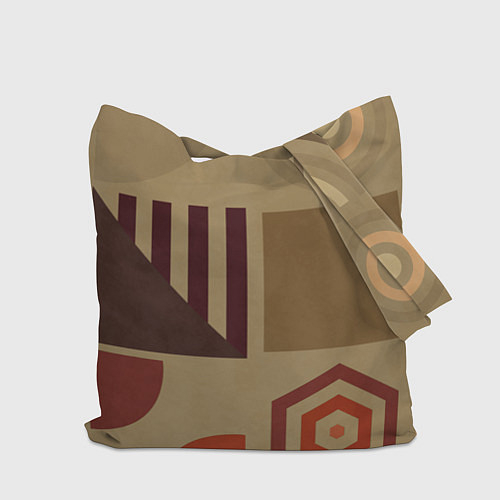 Сумка-шоппер Геометрические фигуры 2025 / 3D-принт – фото 2