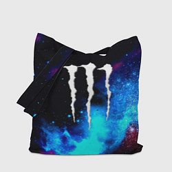 Сумка-шопер Monster energy космос, цвет: 3D-принт