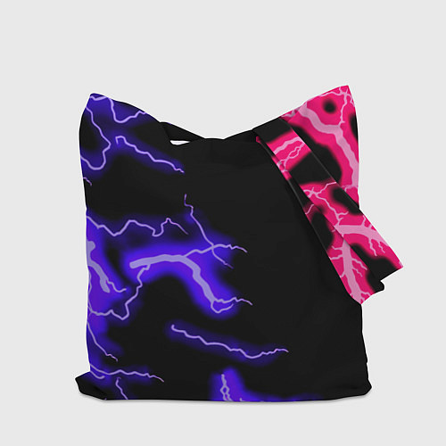 Сумка-шоппер Monster energy неоновый шторм / 3D-принт – фото 2