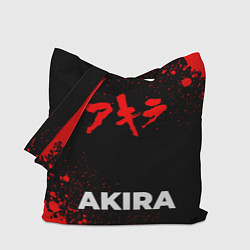 Сумка-шопер Akira - red gradient по-центру, цвет: 3D-принт
