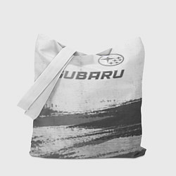 Сумка-шоппер Subaru - white gradient посередине