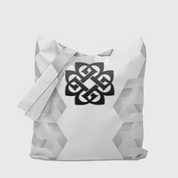 Сумка-шопер Breaking Benjamin white poly, цвет: 3D-принт