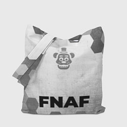 Сумка-шопер FNAF - white gradient по-центру, цвет: 3D-принт
