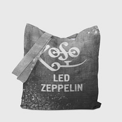 Сумка-шопер Led Zeppelin - grey gradient, цвет: 3D-принт