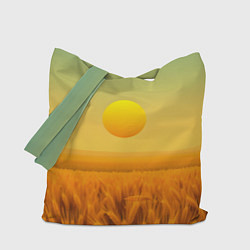 Сумка-шоппер Закат над пшеничным полем