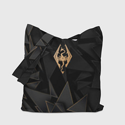 Сумка-шоппер Skyrim golden poly