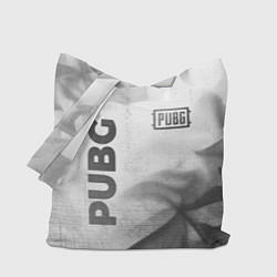Сумка-шопер PUBG - white gradient вертикально, цвет: 3D-принт