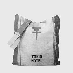 Сумка-шопер Tokio Hotel - white gradient по-центру, цвет: 3D-принт