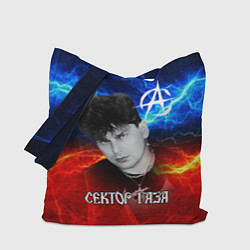 Сумка-шопер Сектор газа молнии на фоне, цвет: 3D-принт