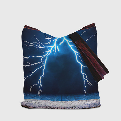 Сумка-шоппер Айкидоист и молния / 3D-принт – фото 2