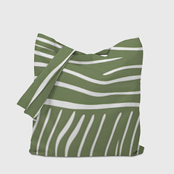 Сумка-шоппер Полоски зеленой зебры