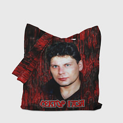 Сумка-шопер Сектор газа фото Юрий Хой, цвет: 3D-принт