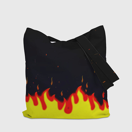 Сумка-шоппер BMW огненный / 3D-принт – фото 2