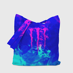 Сумка-шоппер Monster energy дым неоновый