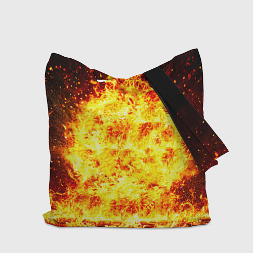 Сумка-шоппер Боксер в огне / 3D-принт – фото 2