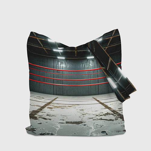 Сумка-шоппер Красный ринг / 3D-принт – фото 2