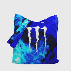 Сумка-шоппер Monster energy синий дым