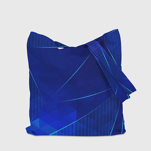 Сумка-шоппер Five Finger Death Punch blue poly / 3D-принт – фото 2