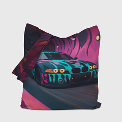 Сумка-шопер БМВ граффити стиль, цвет: 3D-принт