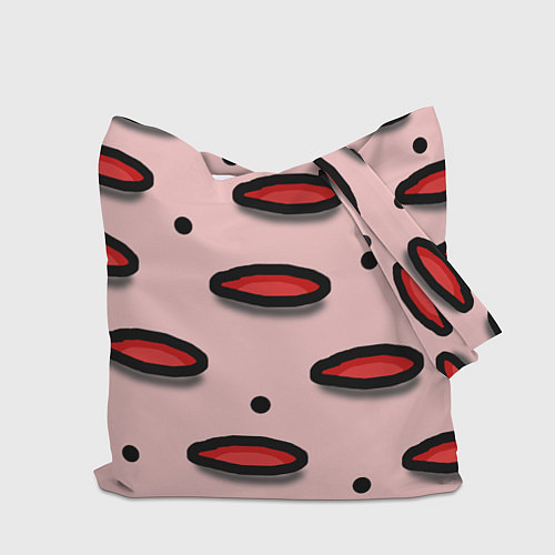 Сумка-шоппер Круги маркер - паттерн / 3D-принт – фото 2