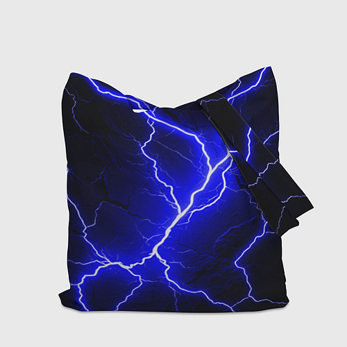 Сумка-шоппер Color blue black / 3D-принт – фото 2