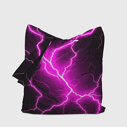 Сумка-шопер The color is pink and black, цвет: 3D-принт