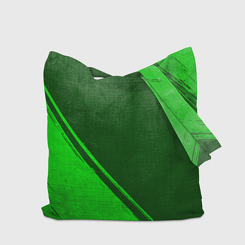 Сумка-шоппер Akame ga Kill - green gradient вертикально / 3D-принт – фото 2