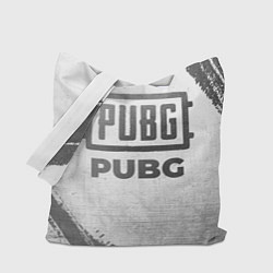 Сумка-шопер PUBG - white gradient, цвет: 3D-принт