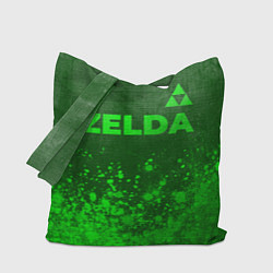 Сумка-шоппер Zelda - green gradient посередине