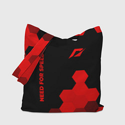 Сумка-шопер Need for Speed - red gradient вертикально, цвет: 3D-принт