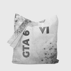 Сумка-шопер GTA 6 - white gradient вертикально, цвет: 3D-принт
