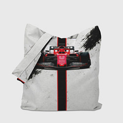 Сумка-шопер Формула 1 на белом, цвет: 3D-принт