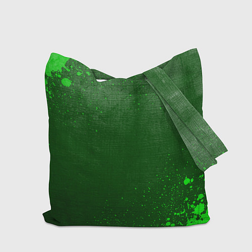 Сумка-шоппер Linkin Park 2024 - green gradient по-центру / 3D-принт – фото 2