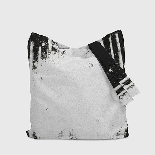 Сумка-шоппер Регбист черно-белый / 3D-принт – фото 2