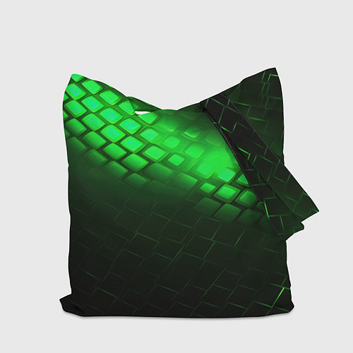 Сумка-шоппер Сектор газа зеленый текстурный фон / 3D-принт – фото 2