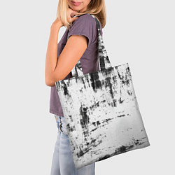 Сумка-шопер Color black and white, цвет: 3D-принт — фото 2