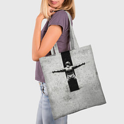 Сумка-шопер Фехтовальщик с двумя рапирами, цвет: 3D-принт — фото 2