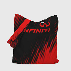 Сумка-шопер Infiniti - red gradient посередине, цвет: 3D-принт