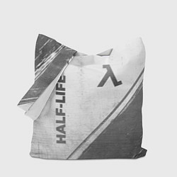 Сумка-шопер Half-Life - white gradient вертикально, цвет: 3D-принт